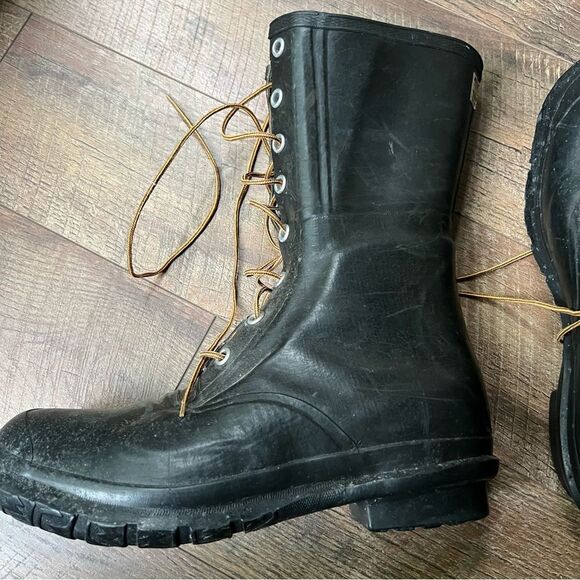 Men’s Vintage Wards Montgomery Ward Black Distressed Rubber Boots Size 12.5 main image 13